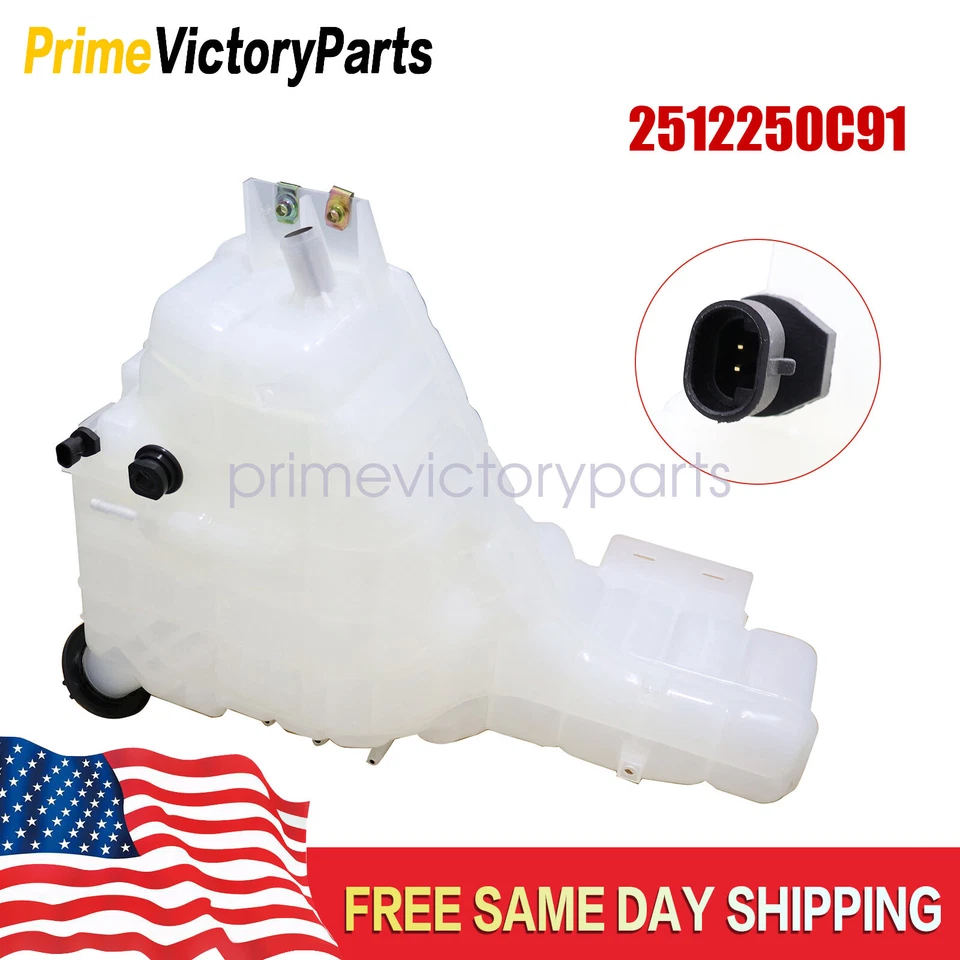 2512250C91 Coolant Reservoir FOR International Harvester LT625 W/ SENSOR HOLE - Изображение 1 из 4