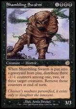 1x FOIL Shambling Swarm Torment MtG Magic Black Rare 1 x1 Card Cards
