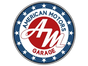 #0606 AMC American Motors Logo #1 Pegatina Marca Impermeable Vinilo Calcomanía Troquelada - Imagen 1 de 1