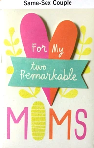 ANNIVERSARY Card for MY PARENTS "MY 2 Remarkable MOMS" SAME SEX LGBT 46B - Picture 1 of 3