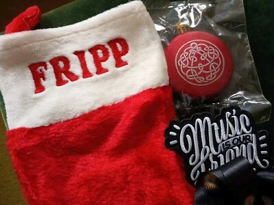 MEDIAS DE NAVIDAD FRIPP + ADORNO DISCIPLINA + CORDÓN KiNG CRIMSON Larks Promo+ Foto 1 de 4