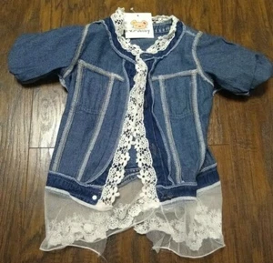 Girls Denim Jacket XS 4/5 New With Tags!! - Picture 1 of 2