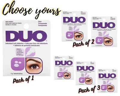 Ardell Individual Lash Adhesive - Duo Clear - 7g/0.25 oz - CHOOSE YOUR PACK - Image 1 of 4