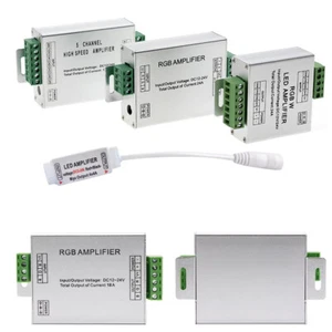 RGB/RGBW LED Signal Amplifier Repeater Controller for 5050 3528 LED Strip Lights - Picture 1 of 13