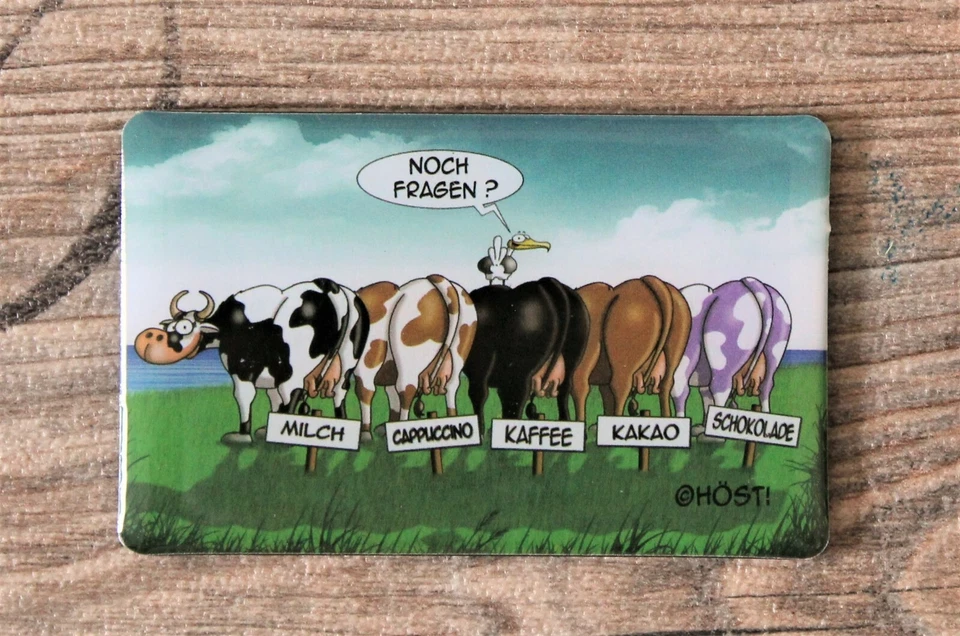 Foto-Magnet von Hösti 5 Kühe ca. 8 x 5 cm