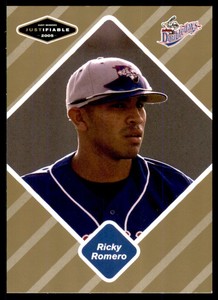 2005 Justifiable Gold #71 Ricky Romero /100
