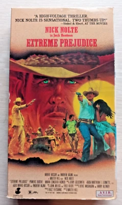 EXTREME PREJUDICE VHS Movie Tape NICK NOLTE Action Adventure vintage 1991 - Image 1 of 4