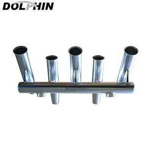 Dolphin 5 Rod Holder |Fishing Console Boat T Top Rocket Launcher Anodized - Picture 1 of 4