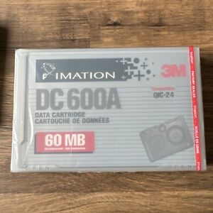 3M DC600A Vintage Data Cartridge Tape - 60MB  - New Sealed