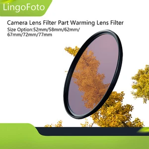 Universal Camera Lens Filter Part Warming Lens Filter 52/58/62/67/72/77mm - Picture 1 of 12