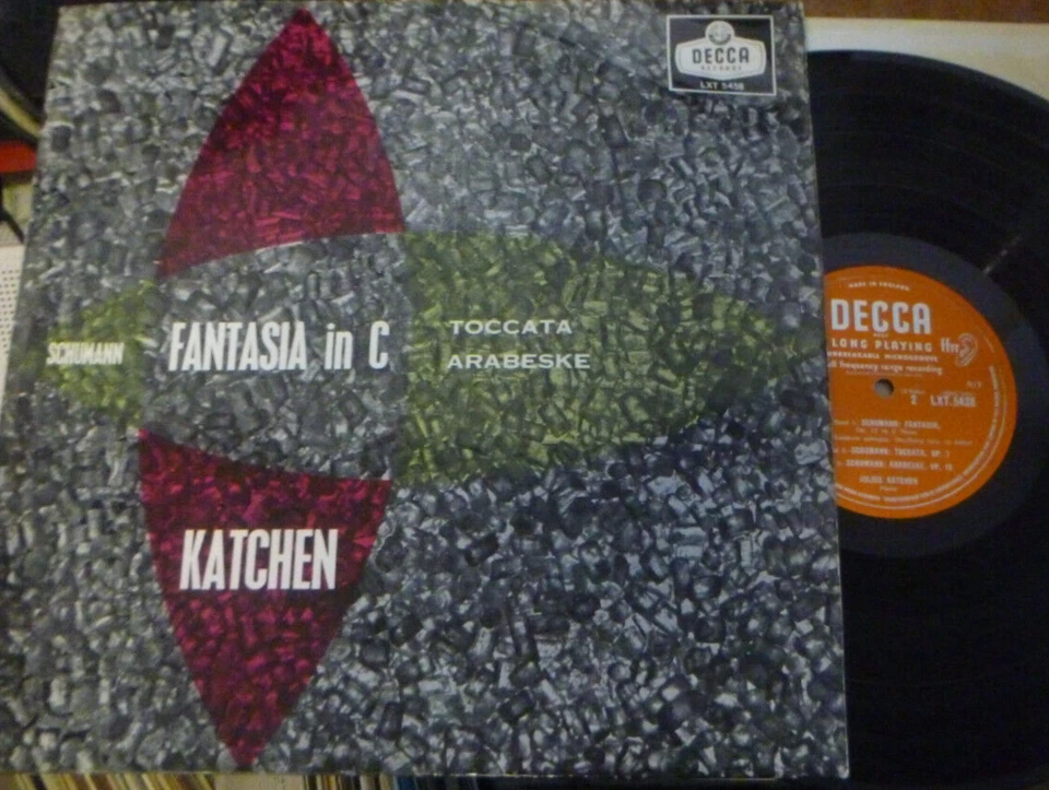JULIUS KATCHEN / SCHUMANN fantasia in C - toccata - arabesque   / DECCA LXT 5438 - Image 1 of 1