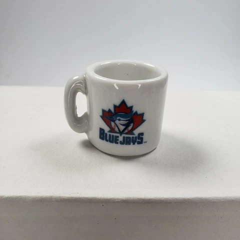 Vintage MLB Team Mini Ceramic 2000 Toronto Blue Jays Miniature Small Coffee Mug Cover