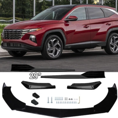 Front Bumper Chin Lip Spoiler Splitter+Side Skirts For Hyundai Tucson 2005-2023 Foto 1 de 4