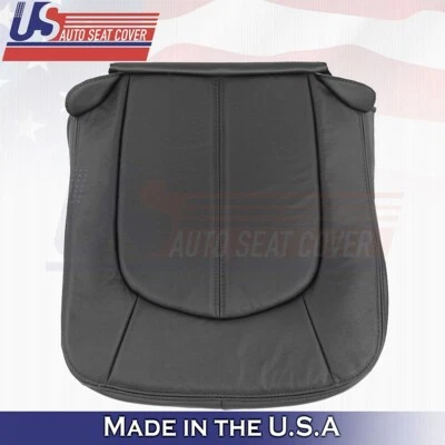 Cubierta de asiento de cuero inferior del lado del conductor delantero negra para Cadillac CTS 2008 a 2013 Foto 1 de 4