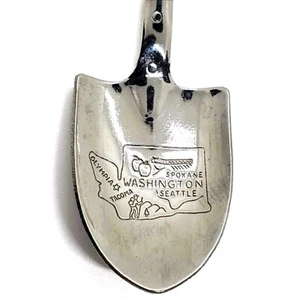 Vintage Souvenir Travel Spoon Mount St Helens Washington Shovel Shaped Etched - Picture 1 of 5