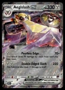 Aegislash EX 135/182 Pokémon JCC Paradox Rift Doble Raro Holo Casi Nuevo Envío Rápido - Imagen 1 de 2