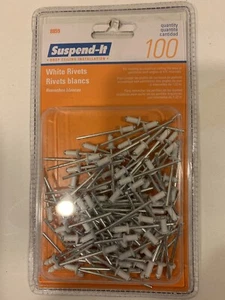 Suspend-It Drop Ceiling Installation White Rivets Quantity 100 Rivets 8859 - Bild 1 von 9