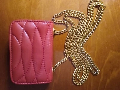 Giorgio of Beverly Hills red leather chain strap mini shoulder bag - Image 1 of 4