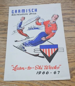 Winter 1967 Garmisch Learn To Ski Brochure US Armed forces stationed in Germany - Picture 1 of 1