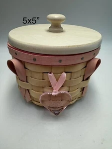 Longaberger 2006 Horizon of Hope Basket Combo With Lid & Liner Tie-on - Picture 1 of 7