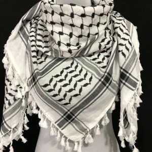 Sciarpa araba Shemagh Kefiah Sciarpa stile palestinese Sciarpa Kefiah testa... - Foto 1 di 5