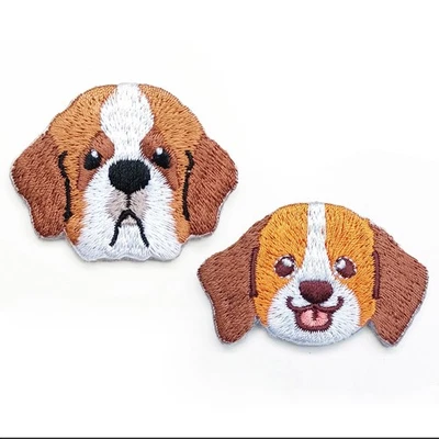 Broche Mochila Bolso Prendedor Bordado Dibujos Animados Realista Beagle San Bernardo Perro Foto 1 de 4