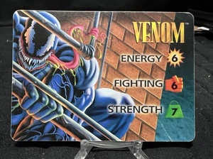 Marvel Overpower Card Game CCG Venom Hero Card ~MP~ Fleer 1995 - Picture 1 of 11
