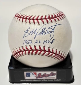 BOBBY SHANTZ Signed "1952 A.L. M.V.P." OML Baseball JSA F20561 - Picture 1 of 1