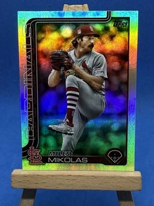 2025 Topps Miles Mikolas #426 Rainbow Foil SP Cardinals - Picture 1 of 2
