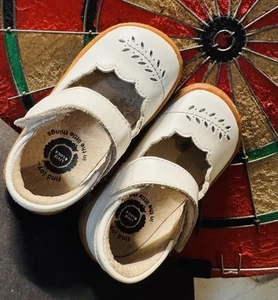 Livie & Luca Girls Juniper Mary Janes White Leather Ballet Flat Girls 5 Wedding - Picture 1 of 7