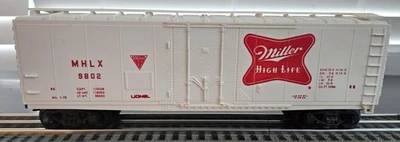 Lionel 6-9802 STD O Gauge Miller High Life Beer Reefer Car -C-7 No Box - Image 1 of 4