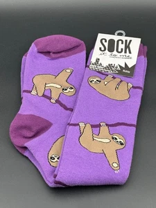 Calzini al ginocchio Sock it to Me Contest Winner Sloth 9/12 nuovi con etichetta Corea - Foto 1 di 5