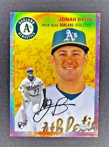 JONAH BRIDE RC, 2023 TOPPS CHROME PLATINUM ANNIVERSARY RC, ROSE GOLD #D/75 - Picture 1 of 3