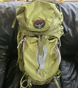 Osprey - Atmos AG 50L Men's Backpacking Hiking Backpack Green Large 24' - Picture 1 of 9