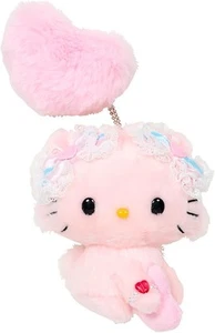 Portachiavi Sanrio Charmmy Kitty Honeycute Heisei cuore soffice peluche mascotte Giappone - Foto 1 di 3