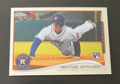 2014🔥George Springer🔥Topps Chrome Update #MB-15 Rookie Debut (RC) - Image 1 of 2