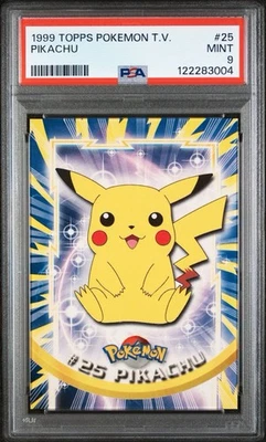 1999 Topps Pokemon T.V. Pikachu Non Holo #25 – PSA 9 (MINT) - Image 1 of 3