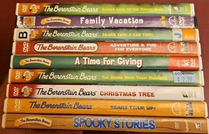 Berenstain Bears (9 DVD Lot) Spooky Stories, Xmas, Family Vacation FREE SHIP! - Picture 1 of 2