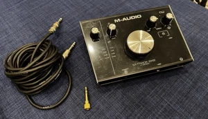 M-Audio M-Track 2X2 C-Series USB Audio Interface Live Wire Cable & Gold Adapter - Picture 1 of 3