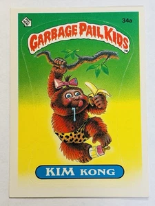 1985 Topps Garbage Pail Kids GPK - Series 1 -Matte #34a KIM KONG (EX) See PICS! - Picture 1 of 13