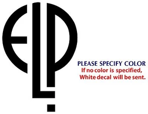 Elp logo Metal Music Graphic Die Cut decal sticker Car Truck Boat Window 12" - Picture 1 of 3