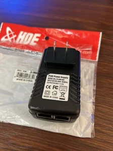 Adaptador inyector PoE HDE BLL10-24W-48V 48V 24W cámaras IP teléfonos VOIP - Imagen 1 de 3