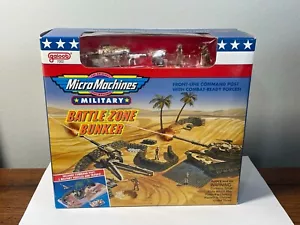 1992 Micro Machines MILITARY BATTLE ZONE BUNKER Galoob NIB HTF - Picture 1 of 17