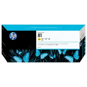 Original HP 81 gelb C4933A DesignJet 5000 5500 Serie OVP DATUM 04/2020 - Afbeelding 1 van 1