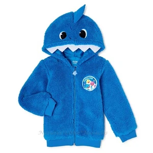 Baby Shark Boys Hoodie Jacket Toddler Size 2T 2 Sweatshirt Costume Hood Girl 24M - Picture 1 of 3