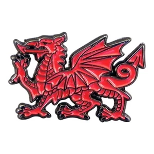 Welsh Dragon Red Enamel Lapel Pin Badge Brooch Wrexham Wales Cymru BNWT/NEW Gift - Picture 1 of 1