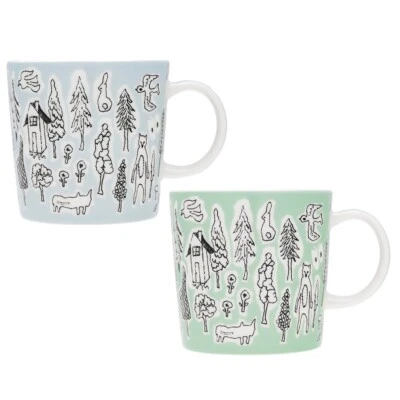IITTALA × minä perhonen Mug 0.3L Forest Life Porcelain mina perhonen JAPAN NEW - Image 1 of 4