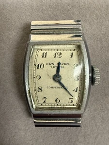 Vintage New Haven 7 Jewels Compensated Men's Analog Wristwatch (No Strap) 4125 - Picture 1 of 4