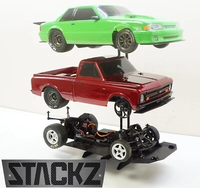 STACKZ 1/10 Scale RC Car Shelf Pit Display Stand Holder for NPRC Drag Cars Rack - Image 1 of 4