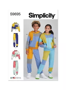 SIMPLICITY 9695 UNISEX HOODIE & JOGGER SET Sewing Pattern Sizes 8-16 - Picture 1 of 9